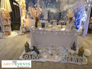 Snow theme for a Baby Shower